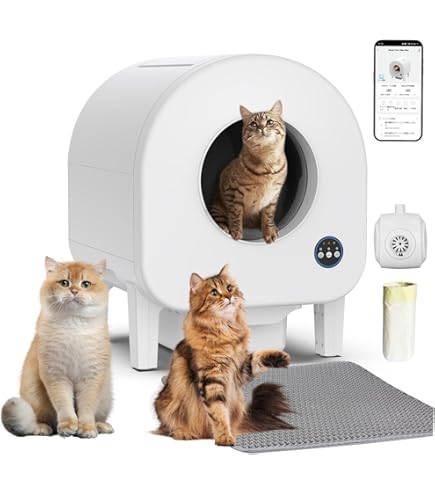 Amazon | 猫 トイレ 自動 全自動猫トイレ 多頭飼い対応 多重防護