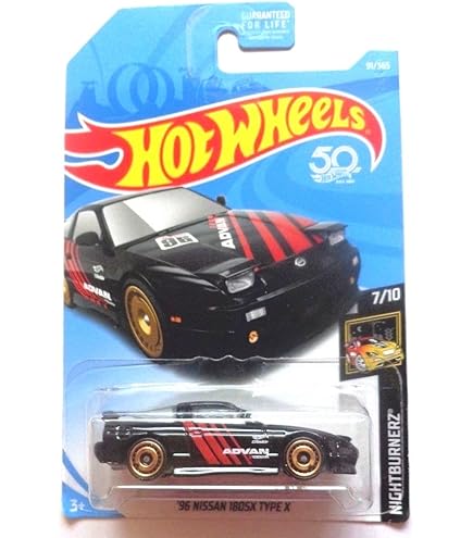 Amazon | Hot Wheels 2018 50th Anniversary '96 Nissan 180SX
