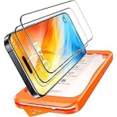 【落下衝撃 99% 吸収 軍用級強化】TORRAS For iPhone 16Pro ガラスフィルム 航空宇宙素材 米軍規格 極細ベゼル対応 9H+硬度 全面保護 10倍強化 ラウンドエッジ 超簡単貼り付け ワンプルガイド枠付き 気泡レス 指紋防止 