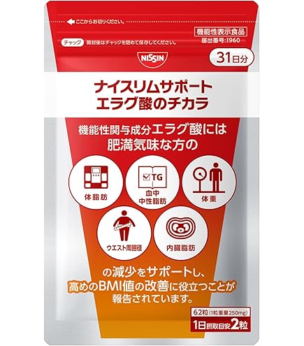 Amazon | 日清食品 ナイスリムサポート エラグ酸のチカラ [ 機能性表示