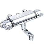 Amazon | TOTO 浴室用壁付サーモスタット混合水栓 シャワーなし