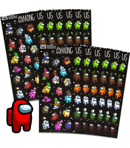 Among Us Crewmate Stampers – Lot De 12 Tampons Deluxe – 4,5 Cm – Série 2 – Jeu De Créativité