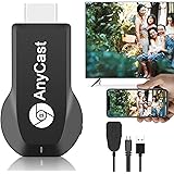Elnicec HDMI ミラーキャスト [2024正規品] ワイヤレス ミラーリング クロームキャスト Anycast テレビ 画面 phone&Android テレビ接続 テレビに携帯の画面を映す テレビでYouTube鑑賞 Wifi ミラーキャ
