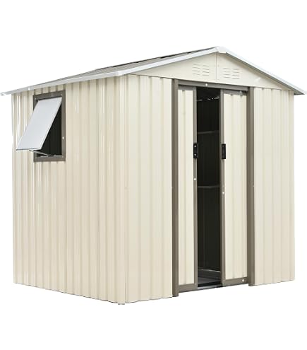 Amazon | 物置 屋外 倉庫 スチール 大容量 戸外収納庫 床材補強