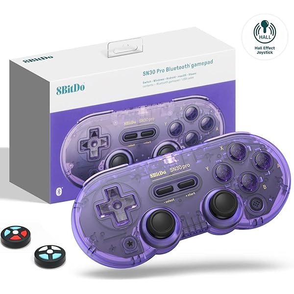 8Bitdo Sn30 Pro Wireless Bluetooth Controller, Hall Effect