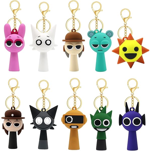 Amazon.co.jp: スプランキー キーホルダー 10点セット 3D立体 高還元度