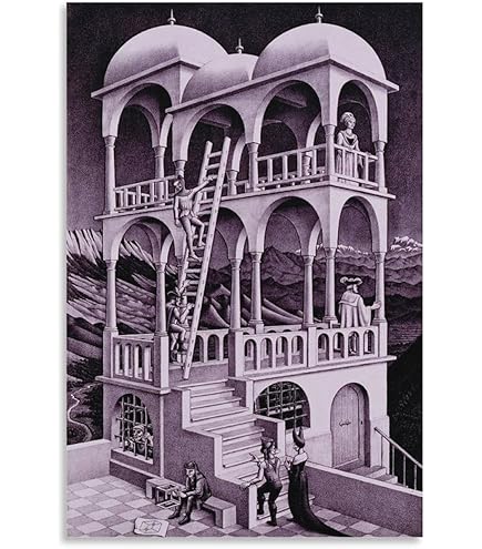 Amazon.co.jp: 写像球体を持つ手、アートポスターby M。C。エッシャー