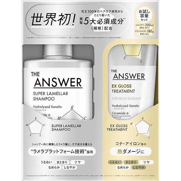 ※ゆり【※セット値引きあり】フェース インシスト ラメラ セット Amazon | 花王 THE ANSWER ジアンサー スーパーラメラシャンプー
