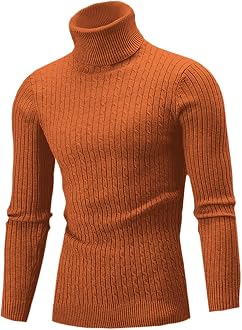 Kintted Turtleneck Pullover Sweaters 