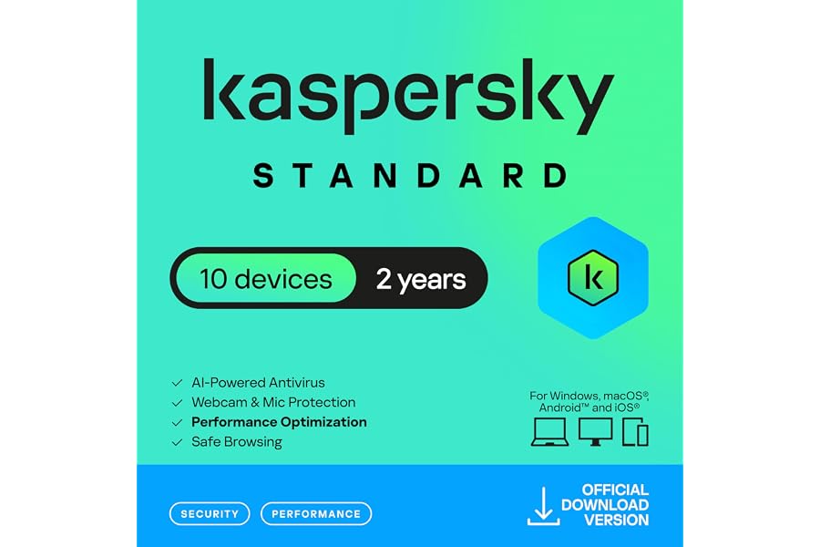 Kaspersky Standard Anti-Virus 2025 10 Device 2 Year [Digital Download]