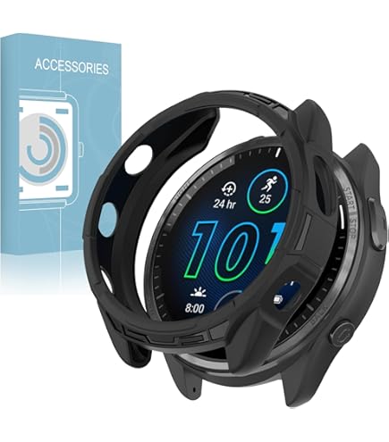 Amazon.co.jp: HeeNia Garmin Forerunner 965 対応 ケース シリコン