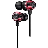 JVCケンウッド JVC HA-FX3X-R イヤホン 有線 レッド カナル型 XXシリーズ パワフル 重低音 メタルボディ 専用ハードケース付 カーボン振動版 クリア