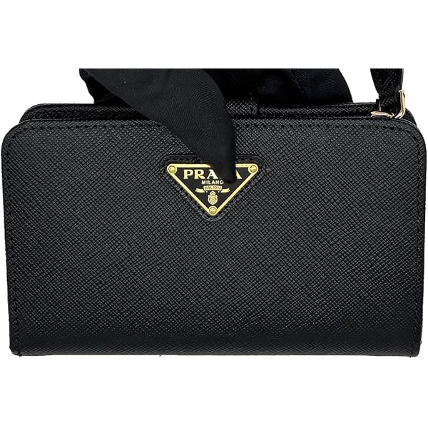 Amazon | [Prada] [プラダ] 二つ折り財布 サフィアーノ メンズ 2MO738