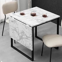 Amazon｜タンスのゲン ダイニングテーブル 単品 伸長式 2人掛け 幅75cm