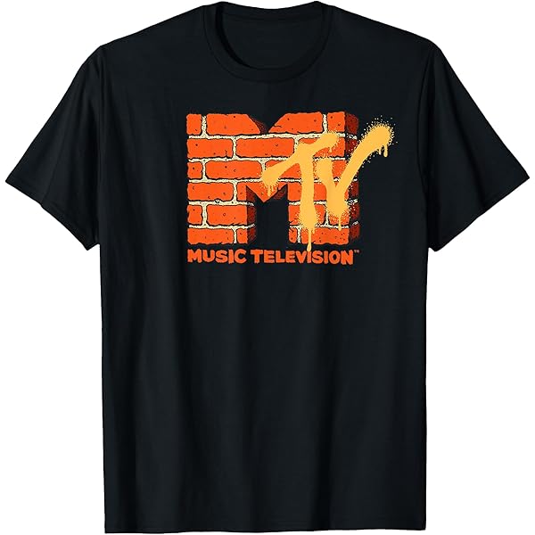 Amazon | MTV ビンテージ テレビ信号ロゴ Tシャツ | Tシャツ