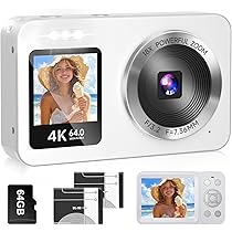 Amazon | デジタルカメラ 4K 6400万画素 30FPS デジカメ 64GB TFカード