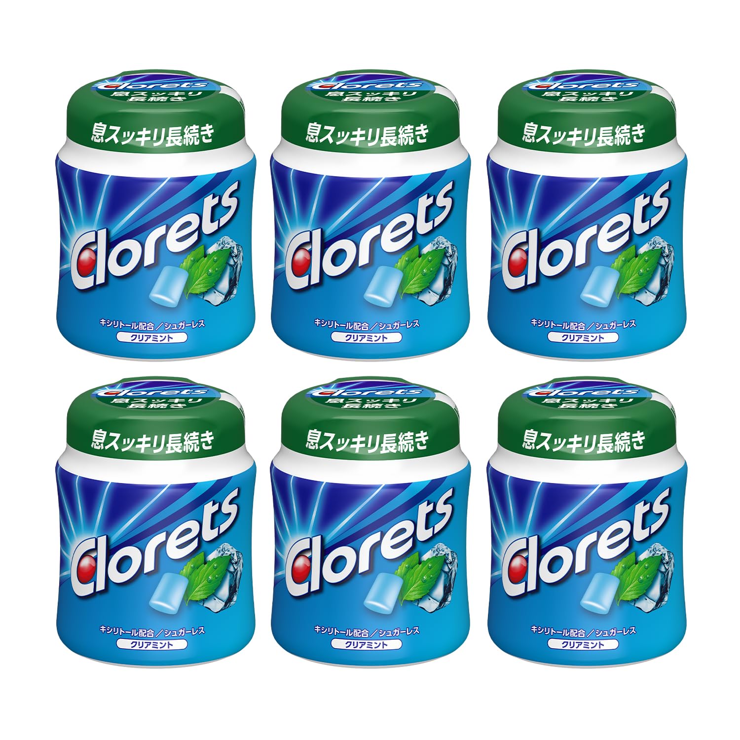 【50%OFF】【2,269円】 モンデリーズ・ジャパン クロレッツXPクリアミントボトルR 140g×6個