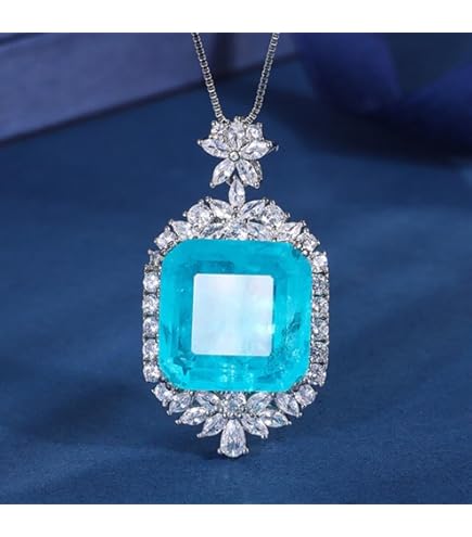 パライバトルマリンとラズライトのペンダント パライバトルマリンとラズライトのペンダント パライバトルマリンと