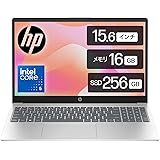 HP ノートパソコン HP 15-fd1031TU インテル 最新 Core 5 16GBメモリ 256GB SSD カメラシャッター 指紋認証 薄型 ナチュラルシルバー