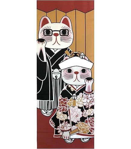 Amazon｜ヤギセイ 福招き猫シリーズ 捺染手ぬぐい 『舞妓』京都