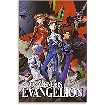 エヴァンゲリオン　ポスター　5種　ポスターフレーム入り エヴァンゲリオン ポスター 5種 ポスターフレーム入り 新しい