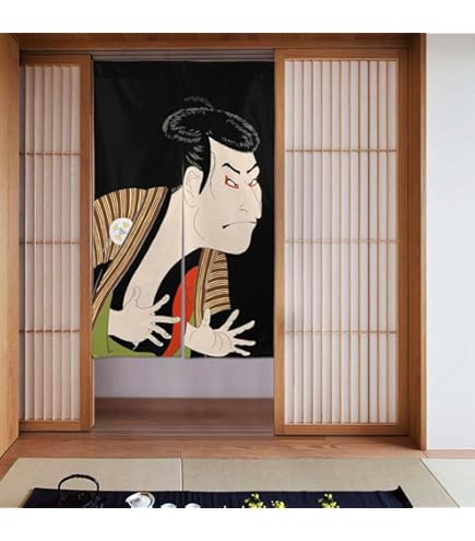 浮世絵のれん　150㎝×85㎝ Amazon | 浮世絵のれん 85×150cm 日本製「舞妓さん」【IT