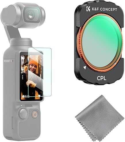 Amazon | K&F CONCEPT DJI OSMO Pocket 3用磁気式フィルター ブラック
