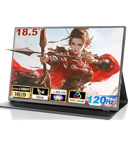 Amazon.co.jp: モバイルモニター 18.5 インチ FHD 1080P モバイル