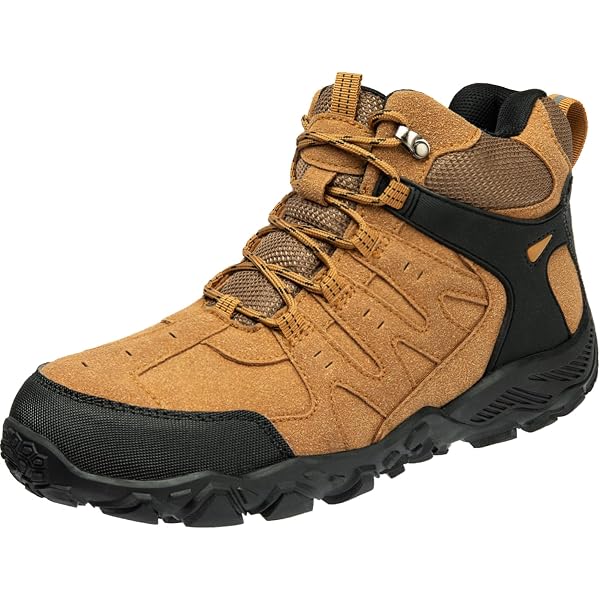 Amazon | [ZXCP] メンズ トレッキングシューズ 登山靴 ロック
