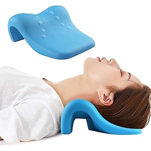 首が伸ばす 枕 Mkicesky 重力押す 横になったまま 首や肩周りの疲れを取る 頸部軽くなる 枕 首まくら 男女兼用…