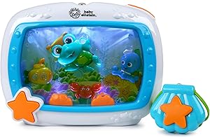 Baby Einstein Sea Dreams Soother Crib Toy with Remote, Lights and Melodies for Newborns and up