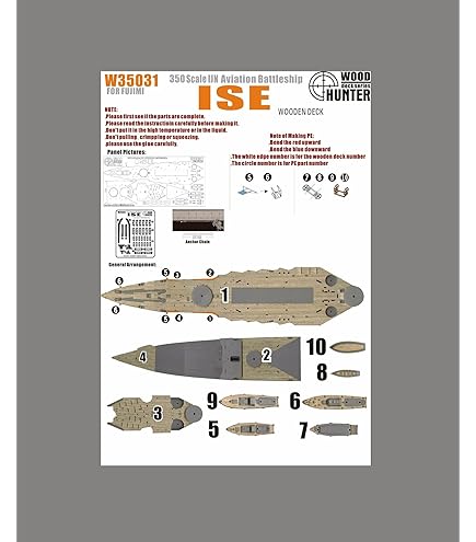 Amazon.co.jp: 1/350 日本海軍 航空母艦 飛龍用木製甲板 FOR フジミ