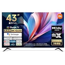 Amazon | シャオミ(Xiaomi) チューナーレステレビ 43インチ 4K