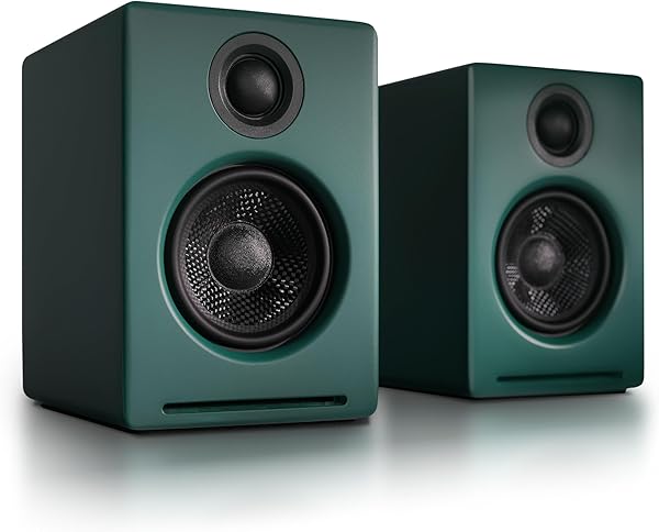 Audioengine A2+ Next Gen Home Music System with Bluetooth aptX-HD, PC Speaker for Music Enthusiasts, Gamers (Matte Green) - 1