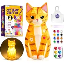 Amazon.co.jp: 描ける猫ランプ お絵描き 工作キット 手作りキット