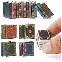 Amazon.co.jp: Odoria ドールハウス 本 レトロ ミニチュア: 24点セット
