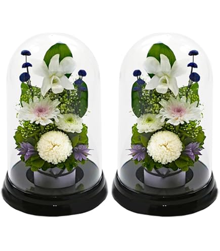 Amazon｜アートフォーシーズン△ 仏花 （茶系 ミニ輪菊glass 【対