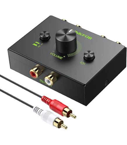 RITAO CHAN公式アカウント06PHILIPS RCAオーディオ 4ウェイ双方向RCAステレオオーディオスイッチ1In4Outまたは