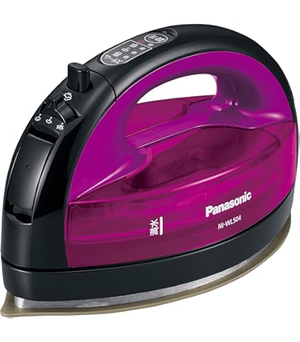 Amazon | パナソニック コードレススチームWヘッドアイロン ピンク NI