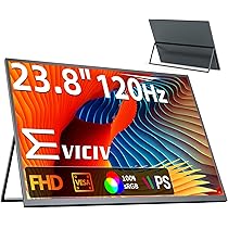 Amazon.co.jp: EVICIV QLED モバイルモニター 23.8インチ 120Hz 大画面
