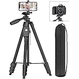 XXZU 152cm 三脚 スマホ 三脚 カメラ 三脚 遠隔撮影リモコン 収納袋 付き 5段階伸縮 3WAY雲台 さんきゃく スタンド ビデオカメラ 一眼レフ スマートフォン 等に対応