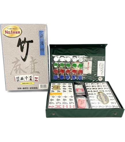 Amazon | 高級 麻雀牌 紀州 点棒 チップ カード麻雀 麻雀セット 麻雀