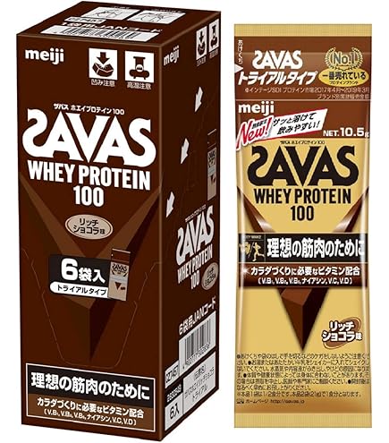 Amazon.co.jp: Meiji Savas Whey Protein 100 Rich Chocolate Trial