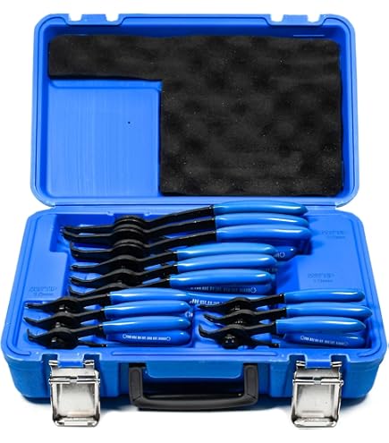 Hiltex Sprengringzangen-Set, 2-teilig – Mit Geraden, 45° Und 90° Spitzen Für Innen/außen (16 Cm, Wechselspitzen)