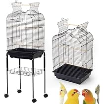 引き取り限定 二段式鳥かご キャスター付き インコ バードケージ 大型 楽天市場】【在庫有り】Yaheetech ブリーダー バードケージ 2
