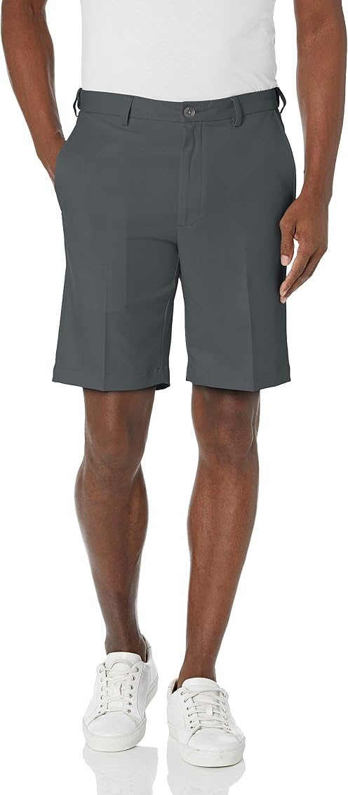 Haggar Men's Cool 18 Straight Fit Flat 