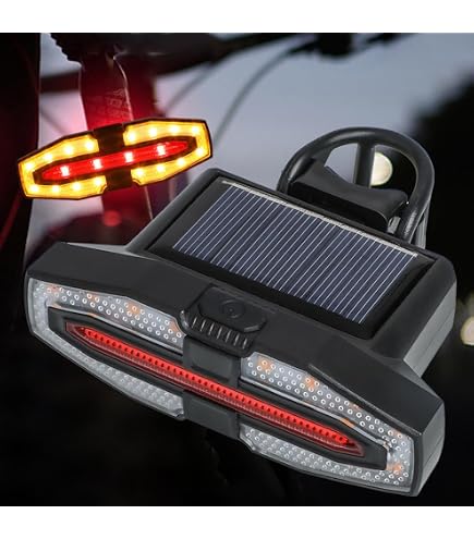 Amazon | 自転車 ウインカー ソーラー 方向指示器 自転車用 高輝度