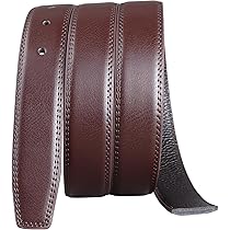 Amazon | [セカンドトゥモロー] バックルなし 革のみ ベルト