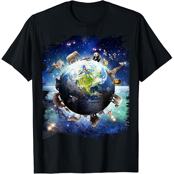 Amazon | アースプラネット 地球 北米 平球 宇宙雲 Tシャツ | Tシャツ