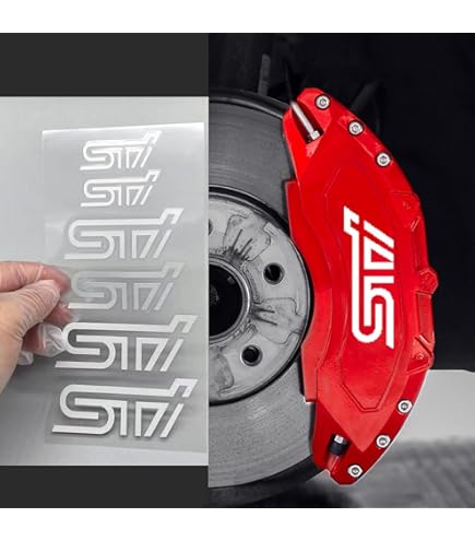 Amazon.co.jp: STI ブレーキキャリパーステッカー STI BRZ クロス